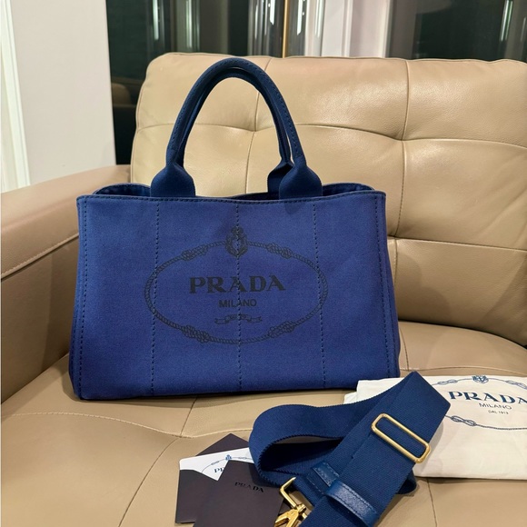 Prada Handbags - Prada logo medium tote bag